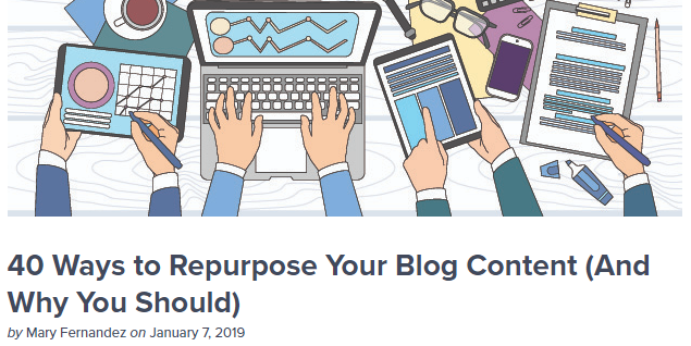 40 ways to repurpose content